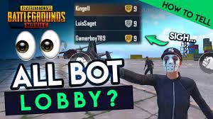 How To Tell If Your Lobby Is All Bots Pubg Mobile Youtube