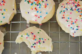 Italian anise cookies stand out on the cookie tray because of its glazed top and colorful sprinkles. Auntie Mella S Italian Soft Anise Cookies The Apron Archives