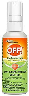 Amazon Com Off Botanicals Mosquito And Insect Repellent Iv Plant Based Bug Spray Eucalyptus Insect Repellent Backyard Mosquito Repellent Insect Repellent