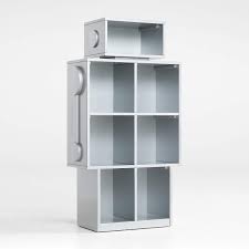 Each joint as well as the slat back are secured using wood glue and finishing nails. Robot Bookshelf Reviews Crate And Barrel