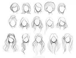 Image of drawing anime hair can seem tricky at first but by breaking the hair up into different sections and working on it one step at a time its pretty simple. Hair Style Girl Easy Drawing