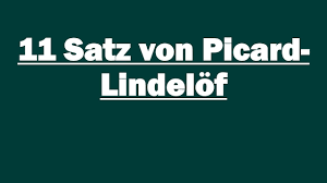 Le théorème d'existence de peano ne montre que l'existence, pas l'unicité, mais il suppose seulement que f est (dans cet article, lindelöf discute d'une généralisation d'une approche antérieure de picard.) 11 Satz Von Picard Lindelof Youtube