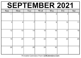 We have shrunk the size in below image. Printable September 2021 Calendar Templates 123calendars Com