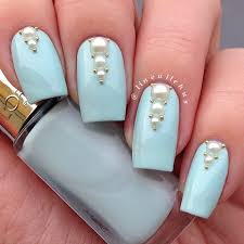Log In Instagram Pearl Nail Art Pearl Nails Bridal Nail Art