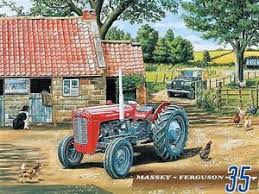 Plaque Metal Vintage Tracteur Massey Fergusson 35 Tracteurs D Epoque Tracteur Tracteur Agricole Ancien