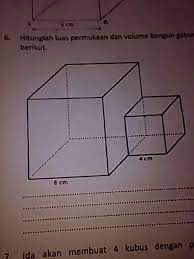Maybe you would like to learn more about one of these? Hitunglah Luas Permukaan Dan Volume Bangun Gabungan Berikut Brainly Co Id