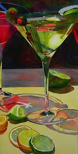 Olive Martini Anne Abgott Award Winning Watercolour Artist Watercolor Art Watercolor Paintings Colorful Art