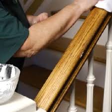 How To Clean Sticky Wood Stair Handrails Ehow Wood Stair Handrail Wood Stairs Stair Handrail