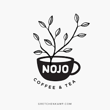 Black And White Cafe Logo Coffee Tea Logo By Gretchen Kamp Co Cafe Logo Design Tea Logo Coffee Shop Logo