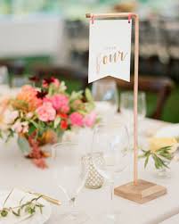 Rose Gold Wedding Ideas That Make A Statement Wedding Table Menus Diy Wedding Table Unique Table Numbers Wedding
