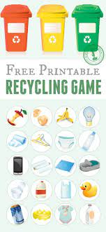 Recycling Sorting Game Recycling Games Earth Day Activities Recycling Activities