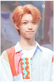 Voices Chanlix Felix Stray Kids Orange Hair Felix Listens To Music To Block The Voices In His Head What Happe Felix Stray Kids Orange Hair Kids Groups