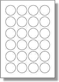 Without knowing the actual dimensions of the labels and their here's how to set up a page of labels: 24 Per Page Sheet 5 Sheets 120 Round Sticky Labels Label Planet White Plain Blank Matt Paper Self Adhesive A4 Circular Price Pricing Stickers Printable With Laser Or Inkjet Printer Uk Lp24 40r 40mm Diameter
