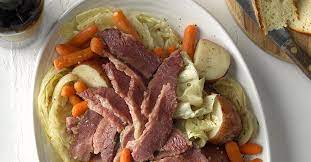 Easy Corned Beef And Cabbage Recipe Corn Beef And Cabbage Beef Recipes Slow Cooker Recipes