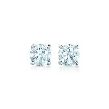 Tiffany Solitaire Diamond Earrings