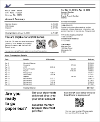 This time we discuss about examples of letterheads. Free 6 Sample Bank Statement Templates In Pdf