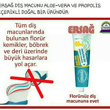 Ersag Dis Macunu Propolisli Aloe Verali Ve Florursuz Dis Macunu Aloe Alerjiler Saglikli Yasam