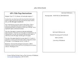 Annotated Bibliography Asa Apa Format Title Page Essay Title Page Writing Titles