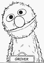 Grover Coloring Page Sesame Street Coloring Pages Coloring Pages Cartoon Coloring Pages