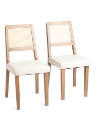Set Of 2 Cane Back Archie Dining Chairs Kitchen Dining Room Marshalls In 2021 Dining Chairs Kitchen Chairs Dining