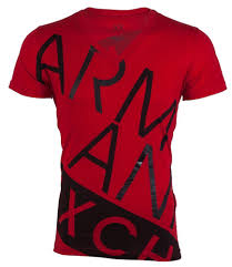 Black And Red Designer T Shirt Armani Exchange Bias Mens Designer T Shirt Premium Red Black Slim Fit 45 Nwt Mens Tshirts Tshirt Design Men Mens Shirts