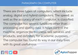 If you have a monitor port built in to your motherboard, that one is usually the primary port (monitor 1).2 x research source. Paragraph On Computer 100 150 200 250 To 300 Words For Kids Students And Children A Plus Topper
