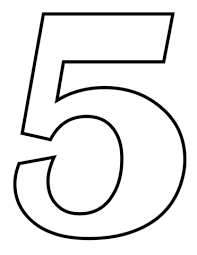 Numero 5 Da Colorare Disegno Di Numero 5 Da Colorare Disegni Da Colorare E Stampare Disegni Da Colorare Disegni Centrotavola Fai Da Te