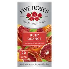 Find the perfect hybrid tea rose orange stock photo. Five Roses Ruby Orange Fruit Flavoured Infusion Teabags 20 Pack Green Tea Tea Drinks Checkers Za