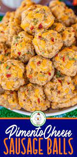 Pimento Cheese Sausage Balls Sausage Balls Pimento Cheese Appetizer Pimento Cheese