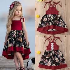 Kids Baby Formal Girls Party Printing Dress Wedding Bridesmaid Clothes Princess Walmart Canada