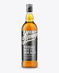 Download Whiskey Bottle Mockup Front View In Bottle Mockups On Yellow Images Object Mockups