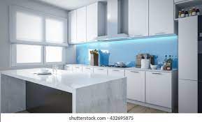 When designing a kitchen interior using black, red, and white, you must know that the colors can occur in many elements. Kitchen Home Interior Elegance Built Structure Stock Illustration 432695875