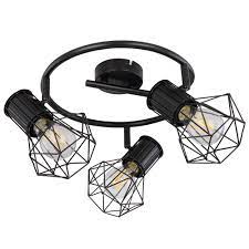 Aujourd'hui lundi 7 décembre 2020, faites vous plaisir grâce à notre sélection plafonnier design noir pas cher ! Plafonnier A Spots Mobiles En Forme De Cage
