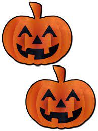 Pumpkin: Spooky Halloween Jack O' Lantern Nipple Pasties | The Life Of The  Party