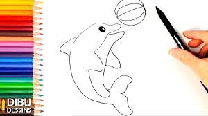 comment dessiner un dauphin dessin de youtube coloriage sam le pompier