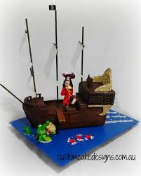 Captain Hook Peter Pan Pirate Ship Cake Pirate Ship Cakes Captain Hook Captain Hook Peter Pan