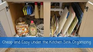 easy under the kitchen sink organizing