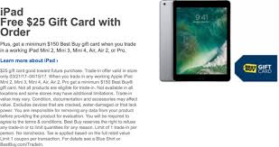 So after tax and the $30 activation fee i'm paying around $5 for the iphone 6 overall. Best Buy Offering 25 Gift Card With Purchase Of New Ipad Macrumors