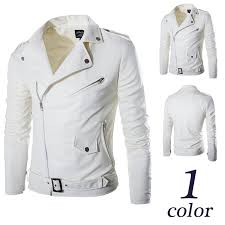 Check spelling or type a new query. 2016 Hiver Automne Turn Down Col Solide Blanc Hommes Blanc En Cuir Vestes Manteaux Casual Slim Fit Homme Biker Veste En Cuir Tissu Aliexpress