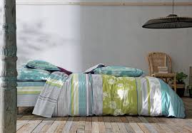 Linge De Lit Blanc Des Vosges Boheme Turquoise Housse De Couette Taie D Oreiller Et Taie De Traversin Coordonnes Bean Bag Chair Furniture Home Decor