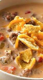 Cool Beefy Nacho Soup Recipe Easy Soup Recipes Soup Recipes Slow Cooker Soup Recipes