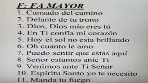 Adoración coja y banderas de alabanza. Fa Mayor F Major L Listado De Canciones Cristianas Con El Mismo Tono Inicial Adoracion Youtube