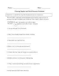 Englishlinx Com Pronouns Worksheets Pronoun Plurals Worksheets