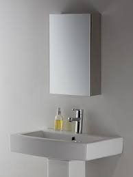 John Lewis Partners Small Single Mirrored Bathroom Cabinet At John Lewis Partners