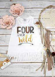 Download Fourth Birthday Four Ever Wild Girl Birthday Dress 4th Birthday Fringe Birthday Dress Boho Birthday Wild Birthday Party Girl Birthday Themes Boho Birthday
