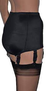 Schwarz Miedergürtel Mit Suspenders. Retro Stil 6 Straps Riemen, Firma  Kontrolle | eBay