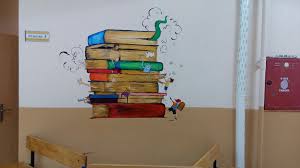 Okul Duvar Resmi Duvar Ortaokul Sanati Okul