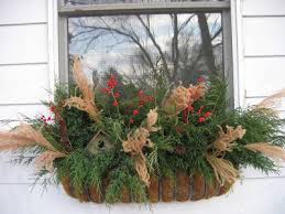 Greenbow Winter Window Boxes And Planters Window Box Flowers Winter Window Boxes Christmas Window Boxes