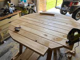 12 seriously doable ways to diy a kitchen table. Diy Round Farmhouse Table With Free Plans Life By Leanna