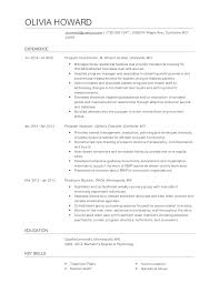 program coordinator resume examples and